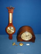 A Westminster chiming Mantle clock,