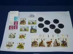 A small quantity of stamps and tokens of the 1998 England football squad and The Makers of the