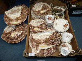 A quantity of Johnson Brothers dinner ware, old English Countryside design,