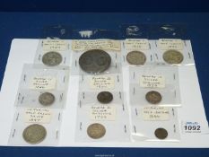 A quantity of coins: commemorative coin to celebrate the wedding of Princess Mary and Prince