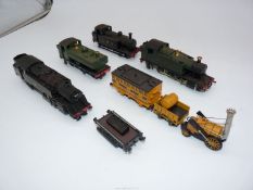 Five nicely detailed display models of tank locomotives at approximately "00" scale and including