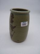 A 1950's Geoffrey Whiting pottery vase, 7 1/2" tall.