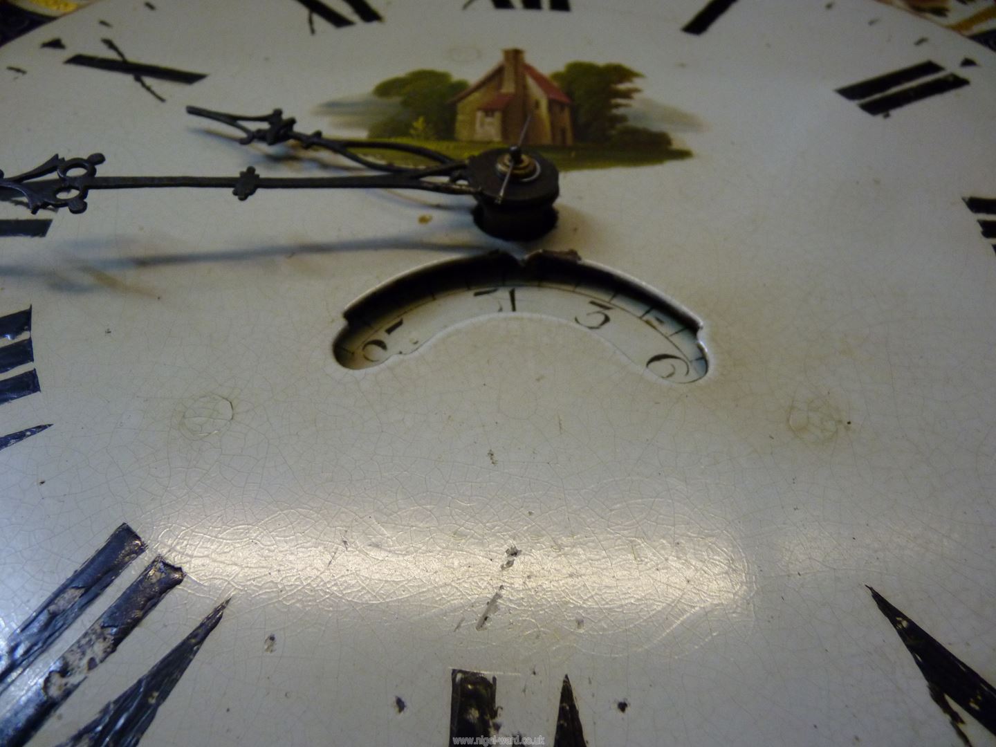 An Oak and Mahogany cased longcase / grandfather clock having light and dark-wood stringing, - Image 4 of 6