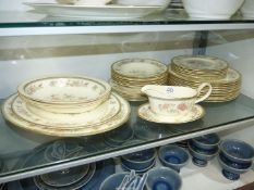Minton 'Jasmine' dinner service in as new condition including: eleven dinner plates and side