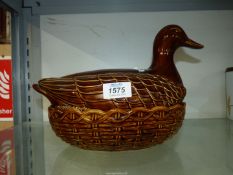 A Portmeirion Duck on Nest egg holder.