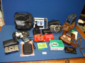***A quantity of cameras to include; Kodak No:2 box Brownie, Yashica Electro 35,