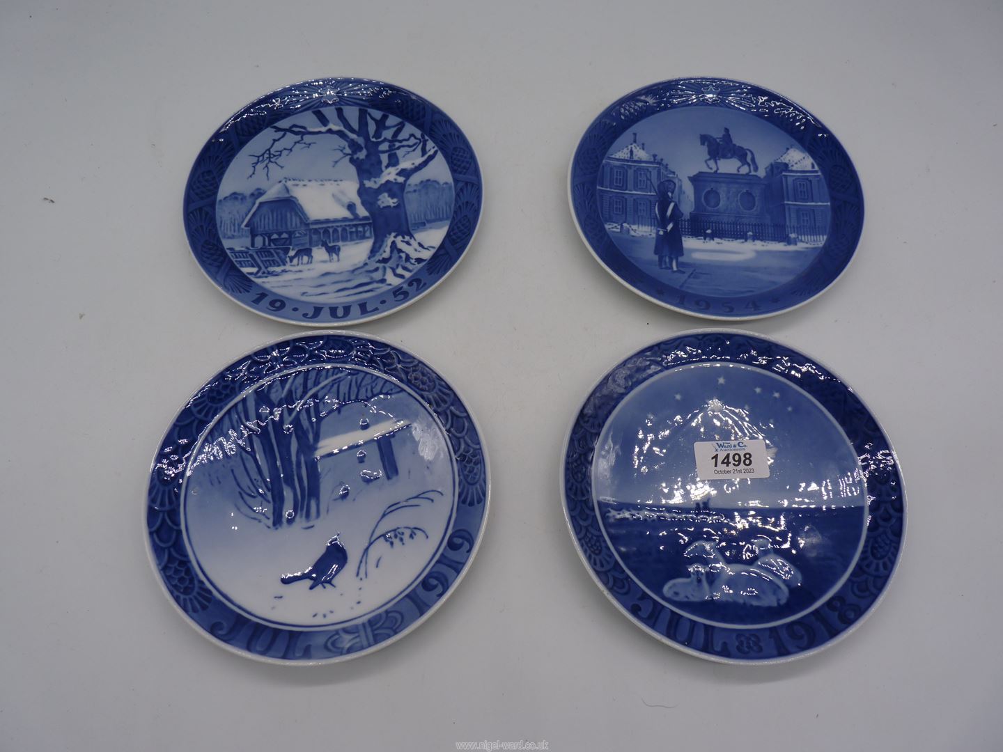 Four Royal Copenhagen Christmas plates and three Bing & Grondahl. - Image 3 of 11