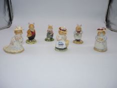 Royal Doulton 'Bramley Hedge' figures to include Mrs Apple, Lord Woodmouse, Poppy Eyebright, etc.