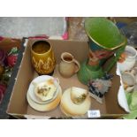 A quantity of china including part tea set, Sylvac vase, jug, etc.