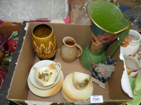 A quantity of china including part tea set, Sylvac vase, jug, etc.