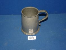 A 19th Century Arts & Crafts Liberty & Co pewter Tankard having kick back handle,