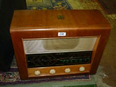 A wooden cased vintage Bush Radio, type DAC 34 serial no: 148/03757.