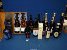 A quantity of alcohol including Bardy-Chauffert Champagne, Croft Sherry, Gran Tradicion Cava 2006,