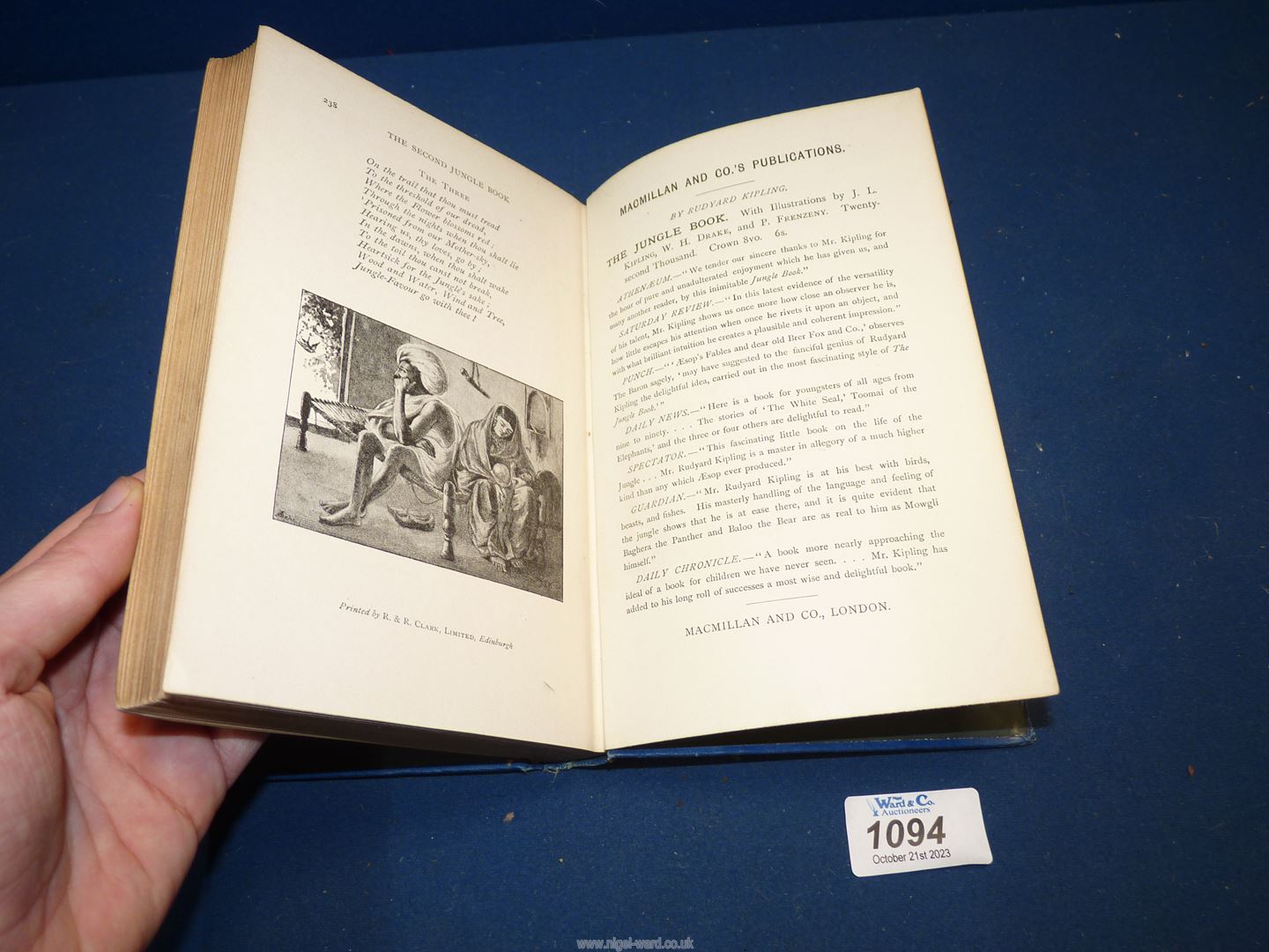 A first edition 1895 'The Second Jungle Book' by Rudyard Kipling. - Image 4 of 13