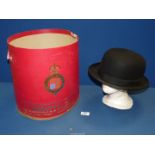 A Christie's gents bowler Hat 7 1/4", in box.