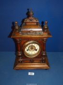 A German 14 Day Mantle Clock by H.A.