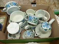 A 1950's Midwinter 'Caprice' Stonehenge tea/coffee set by Jessie Tait including: eight cups and