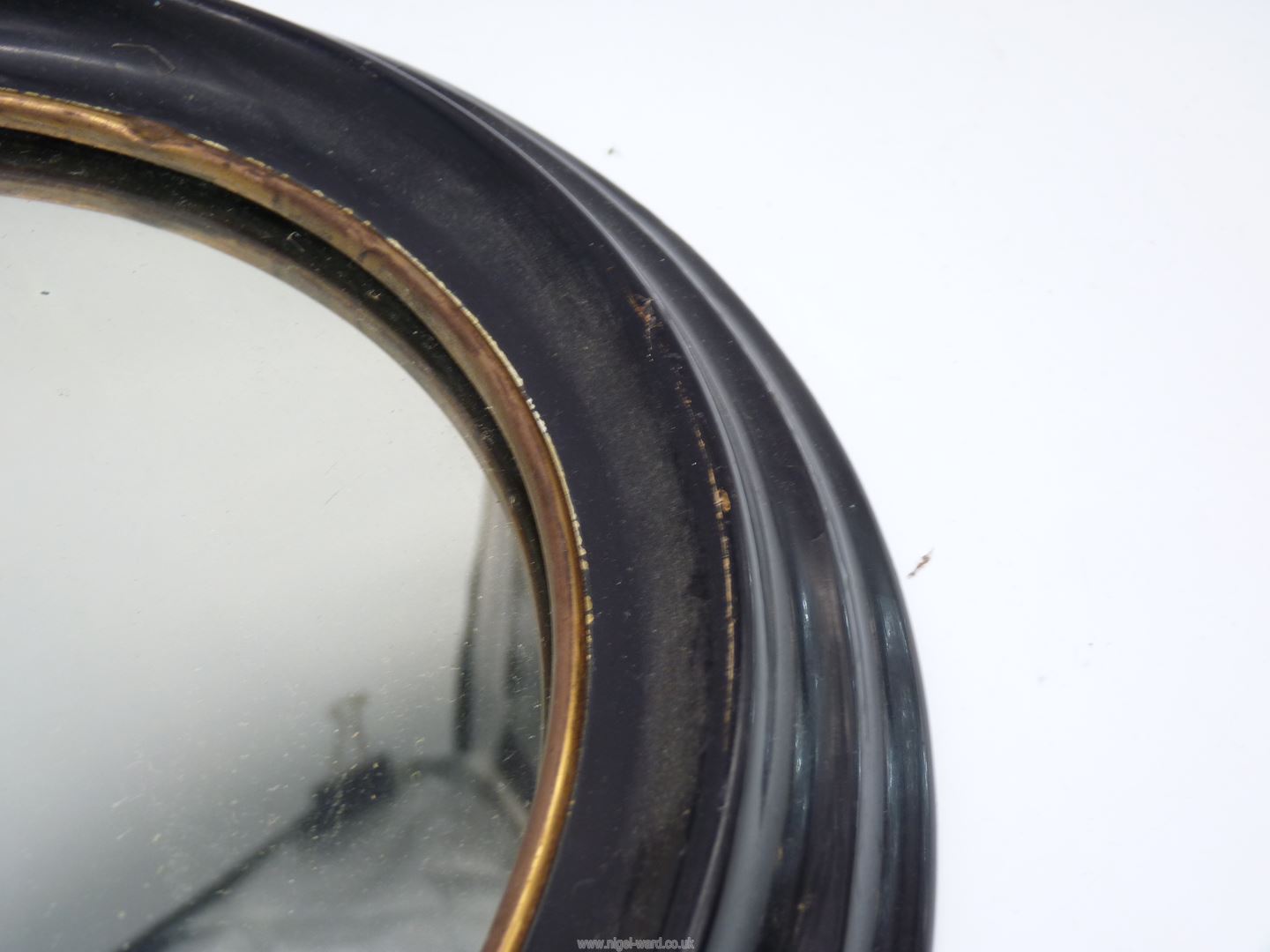 Two small oval Mirrors with gilded rim to inner frame edge of mirror, - Image 8 of 14
