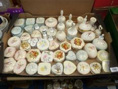 A quantity of Palissey Royal Worcester bells,