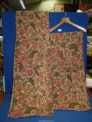 A pair of Liberty print curtains 'Sita' pattern, 53" drop x 66" wide.