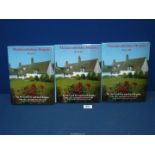 Three volumes of Fox & Raglan Monmouthshire Houses.