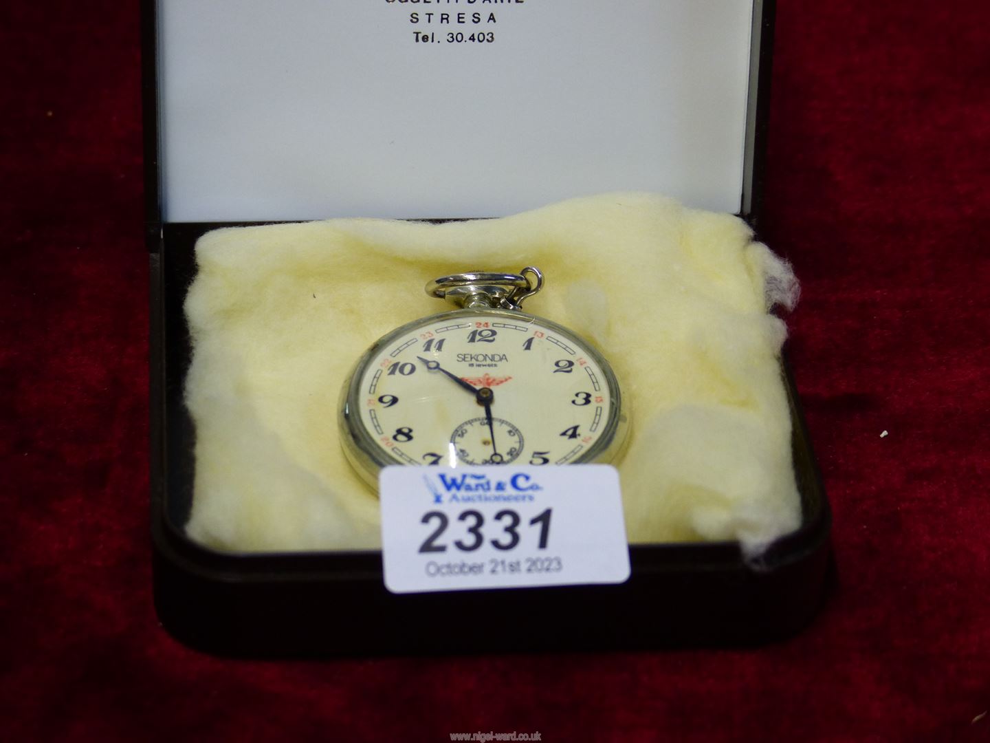 A Russian made Sekonda 18 jewels Pocket Watch,