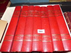Seven volumes containing 'The British Empire' Periodicals.
