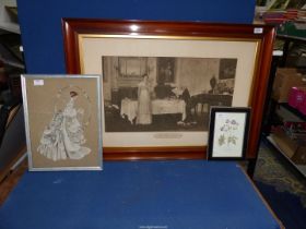 Two framed Prints 'The Love Letter',