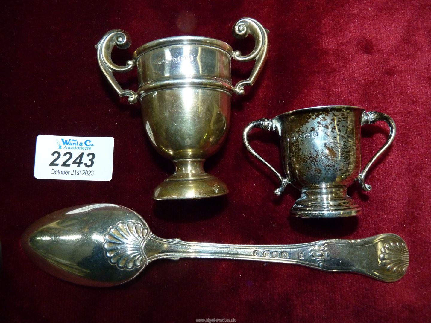 Three silver items, namely a Richard Turner flatware spoon London 1815, - Image 2 of 2