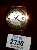 A boxed Zodiac Swiss Electronic Spacetronic gent's wristwatch with date window, no strap present.