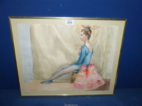 A Watercolour of a showgirl.