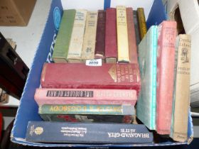 A box of books including Days of a Dogs Body by commander C.A.