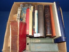 A box of foreign travel related books to include Rome by Sir Rennell Rodd, A Wayfarer in Denmark,