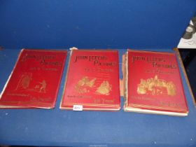 Three volumes John Leech's Pictures of Life and Character from the collection of Mrs Punch, a/f.