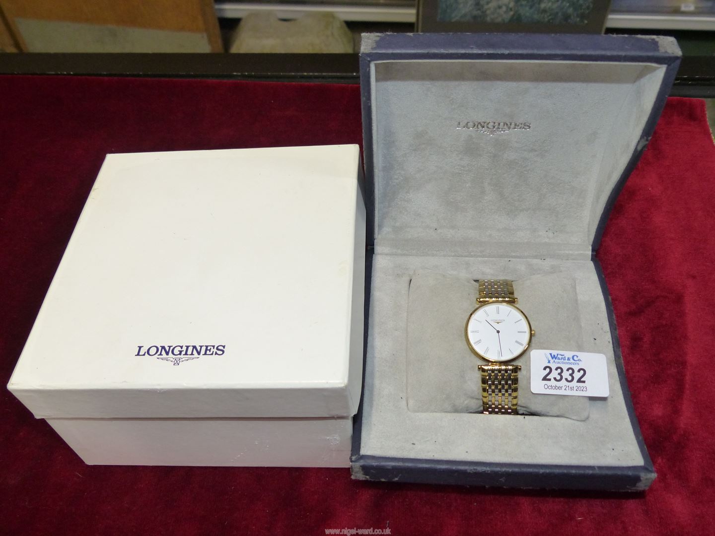 A cased Longines 'Classique de Longines' gent's wristwatch having bi-metal bracelet. - Image 2 of 2