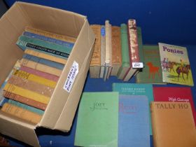 A box of children's books to include Pony Stories, etc.