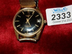 A boxed Longines 'Conquest Automatic' gent's wristwatch with date register and with expanding gold