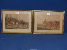 Two hunting themed colour Engravings, both by H. Alken and engraved by I.