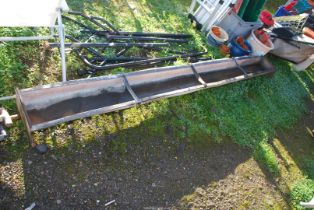 A galvanised feed sheep trough - 9' long.