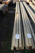 Ten lengths tanalised timber. 2" x 2" x 165" long.