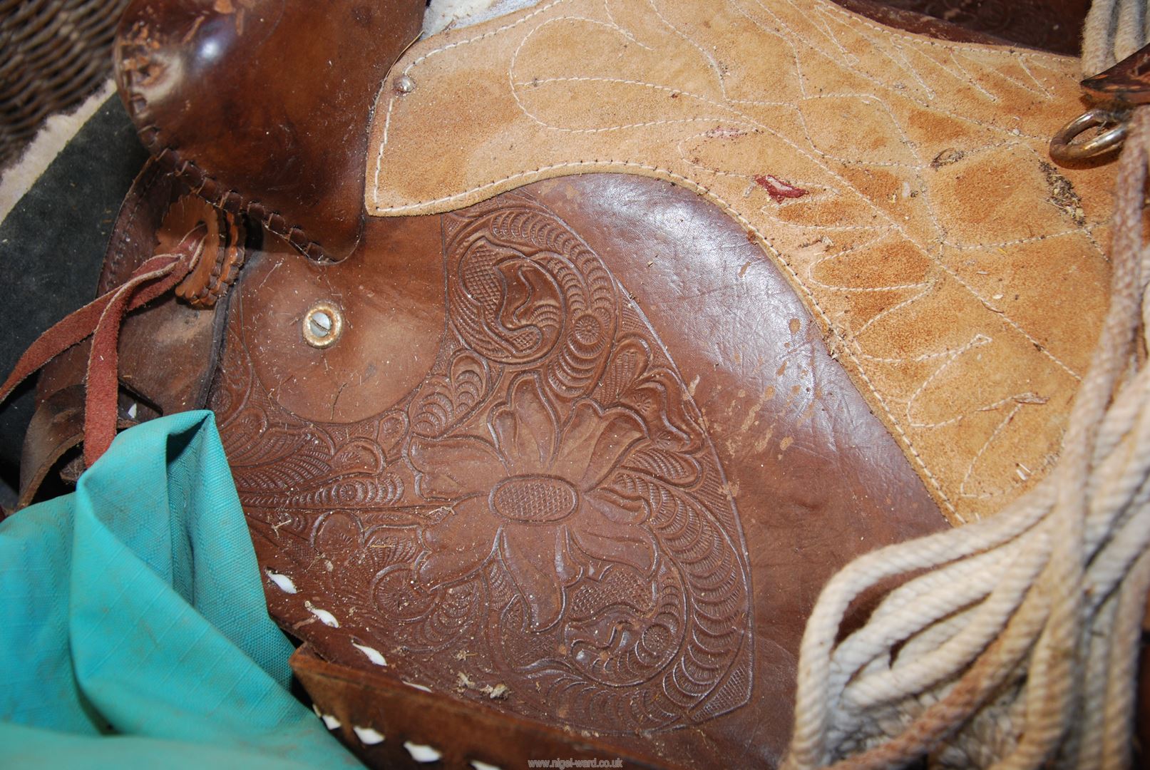 Western Saddle and Horse rugs. - Image 2 of 2
