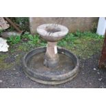 A water feature - 38" base x 27½" high.