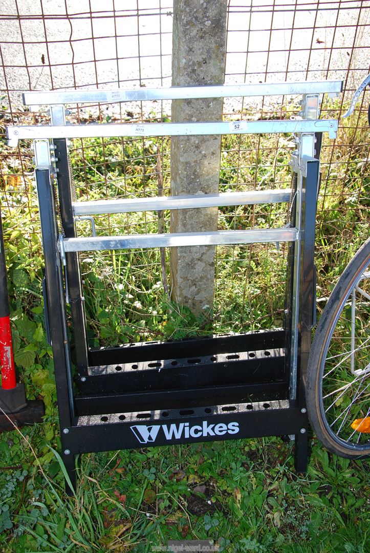 A Wickes adjustable trestle.