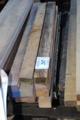 Fourteen lengths of softwood - 3" x 2" x 41" long.