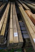 Twelve lengths of tanalised softwood - 3½" x 2" x 189" long.