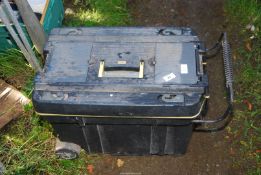 A Wickes wheeled drawer storage box.