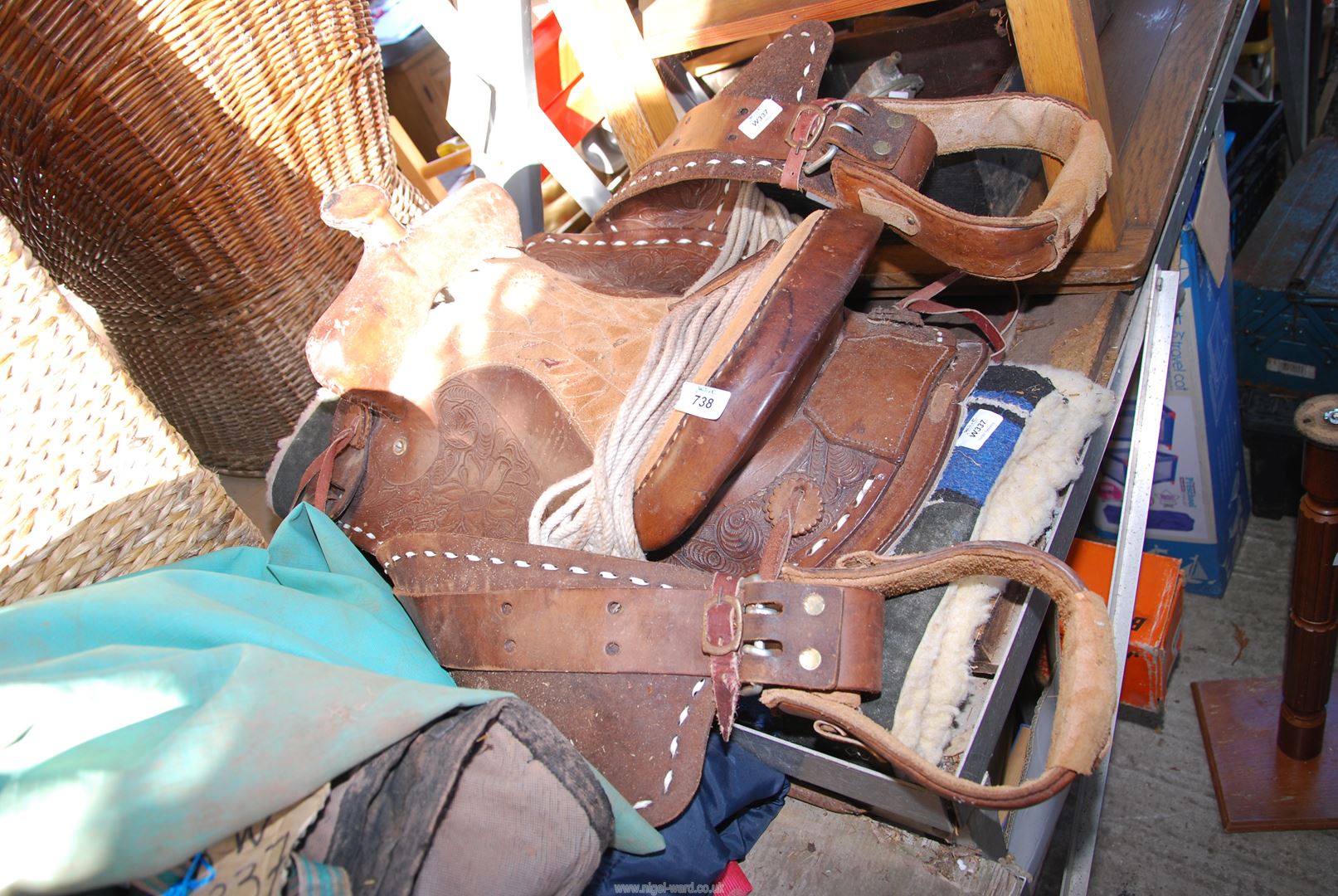 Western Saddle and Horse rugs.