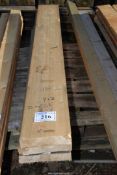 Four lengths of softwood - 9" x 2" x 70" - 86½".
