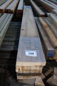 Five lengths of softwood - 9½" x 2" x 105" -112" long.