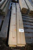 Mixed lengths of tanalised shiplap 41" to 71" long.